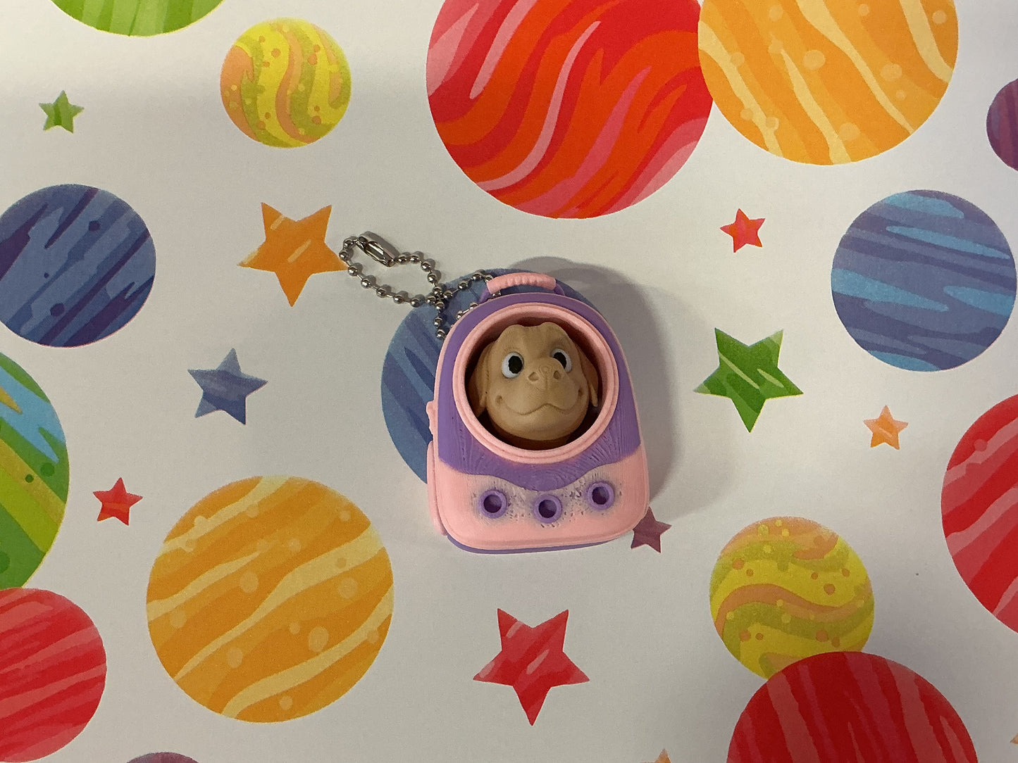 3D CLICKER Animal Backpack Carrier Keychain