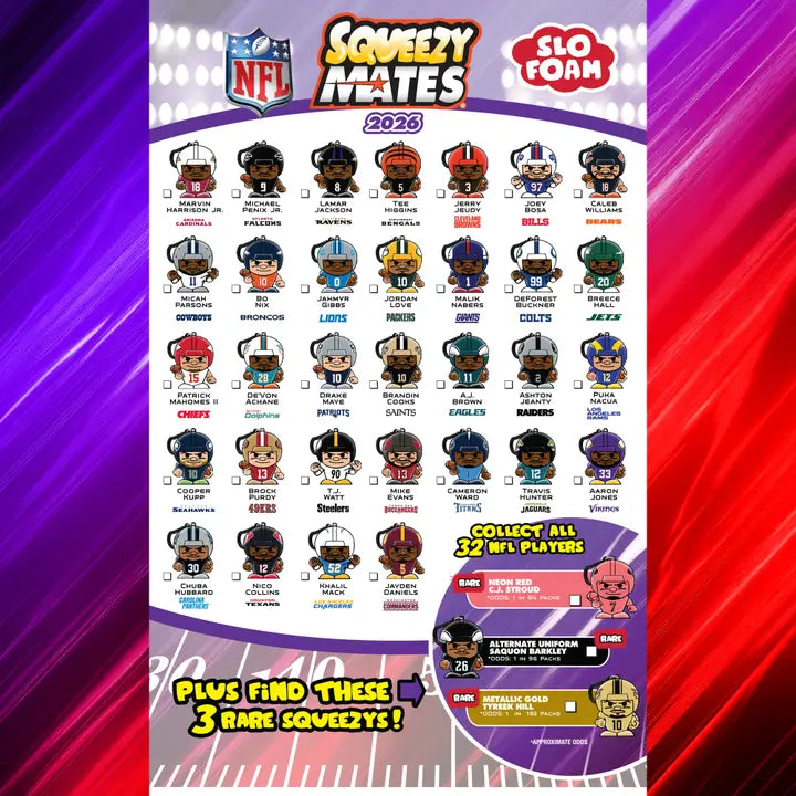 NFL Squeezymates Blind Pack