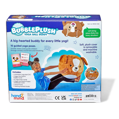 Bubble Plush Yoga Ball Buddy Puppy