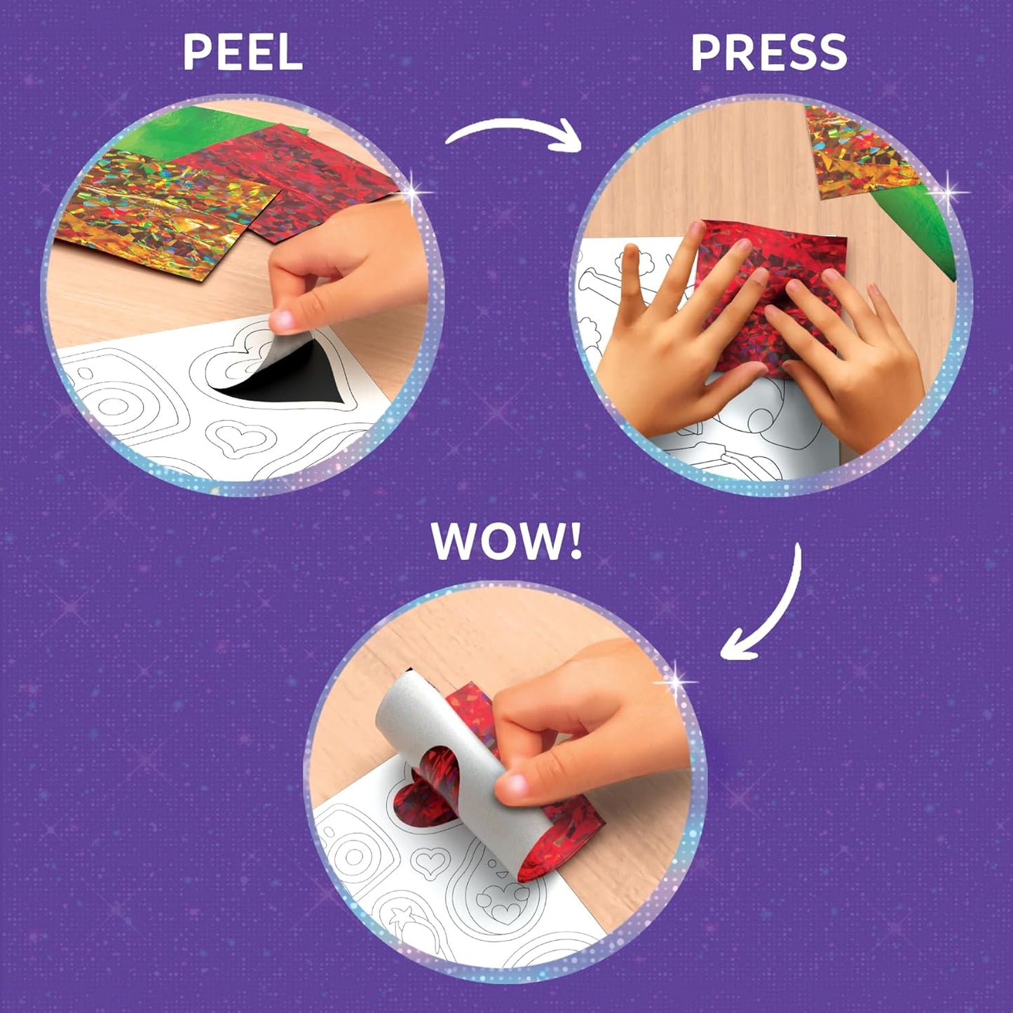Peel and press Foil Fun