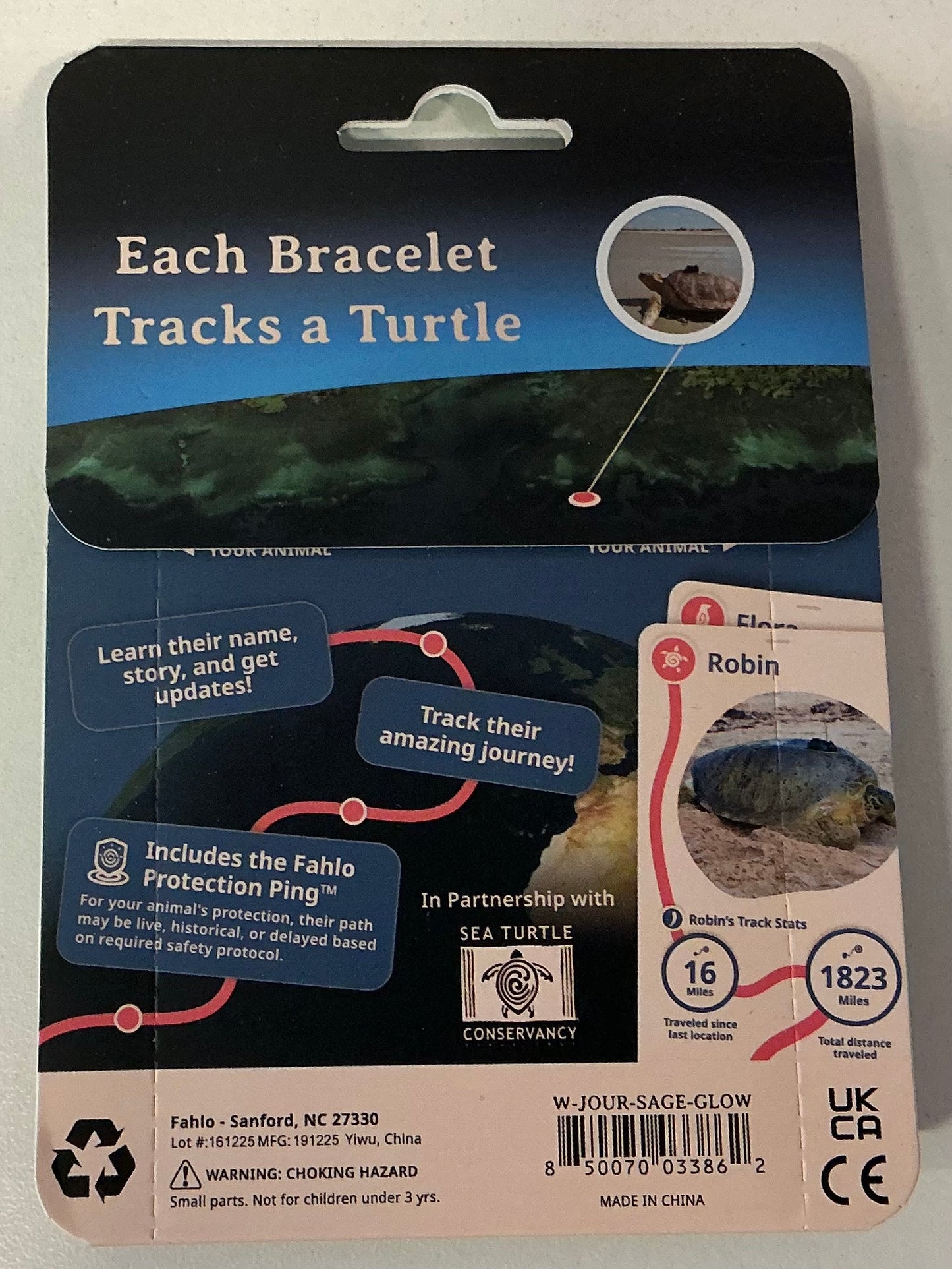 GLOW Fahlo Bracelet Turtle Journey Sage
