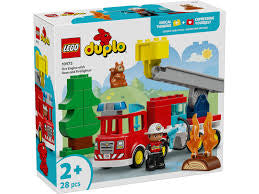 LEGO Fire Truck with Hose and Firefighter