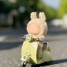 Labubu mini electric motorcycle scooter