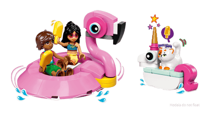 Lego Unicorn and Flamingo Pool Party