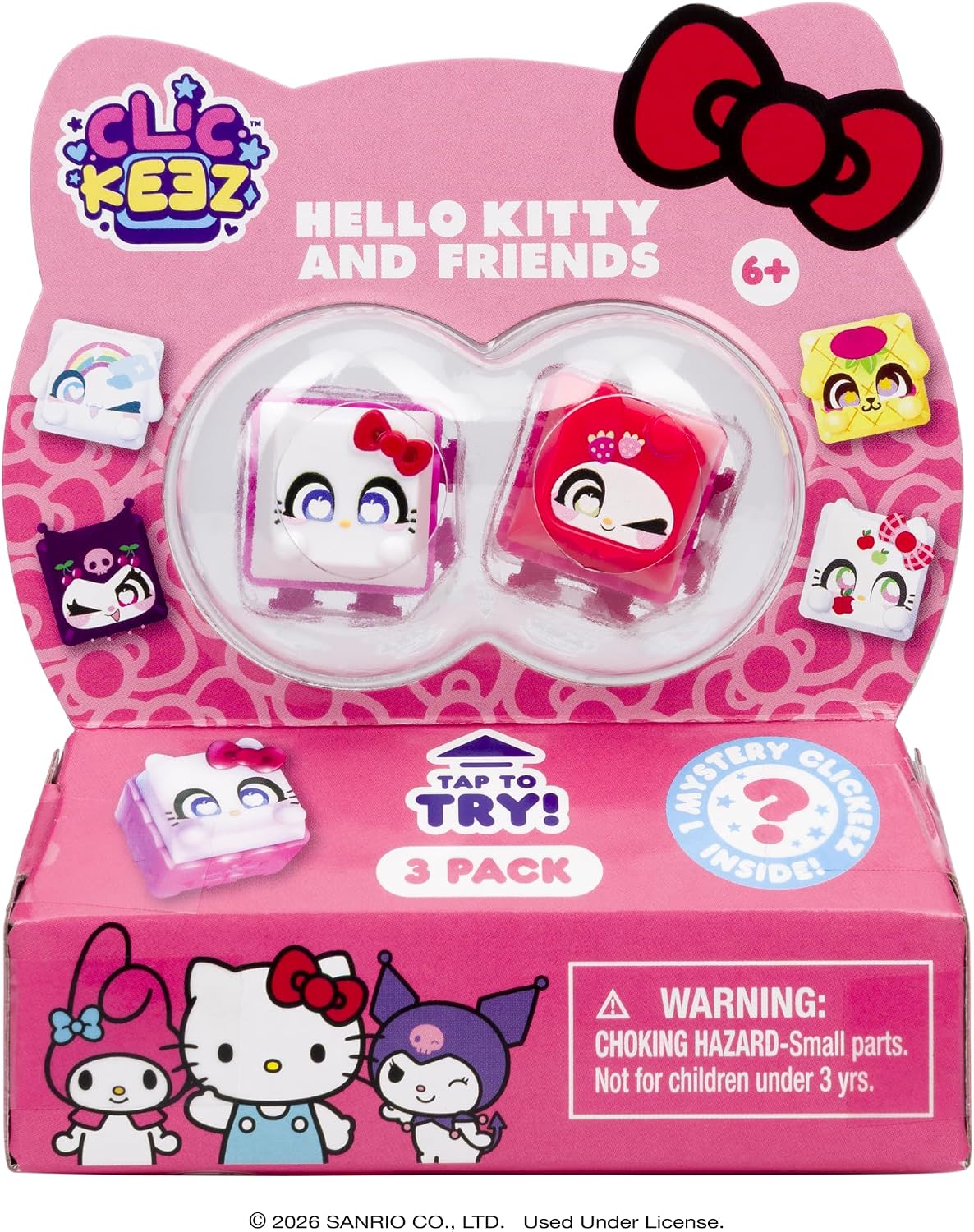 Clickeez 3 Pack Hello Kitty