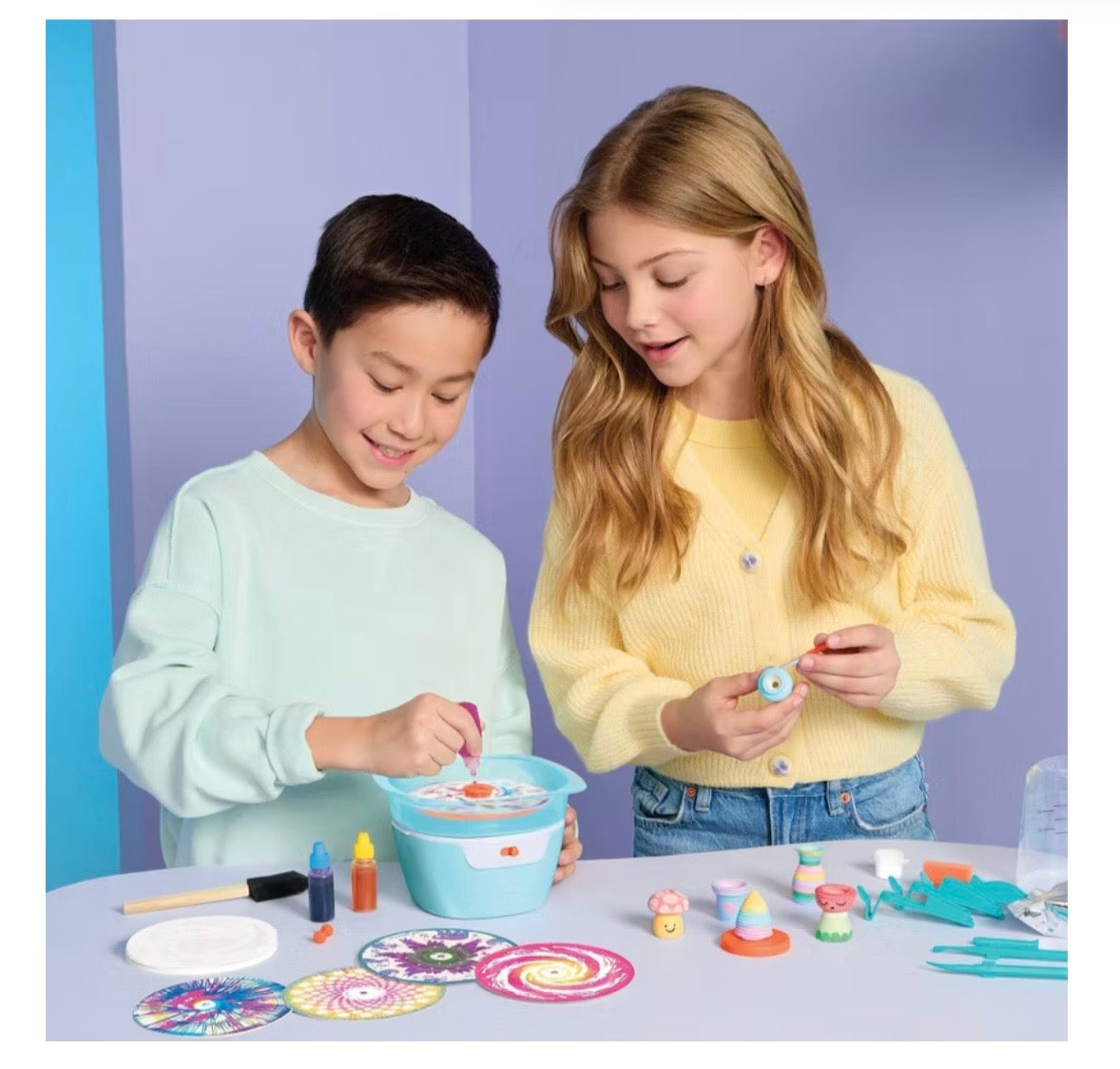 Mini Pottery and Spin Art Studio