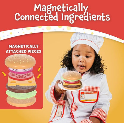Magnetic Build and Grill Burger Set