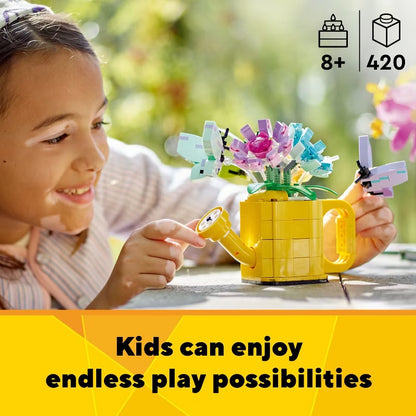 LEGO Flowers in Watering can