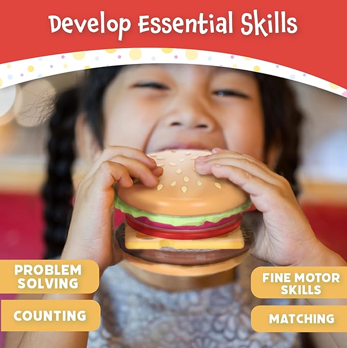 Magnetic Build and Grill Burger Set
