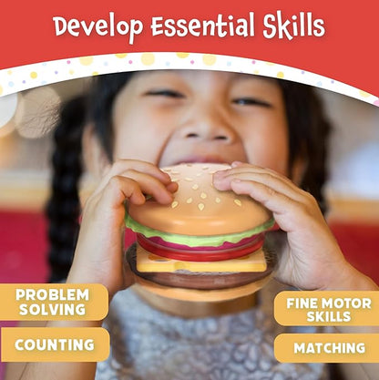 Magnetic Build and Grill Burger Set