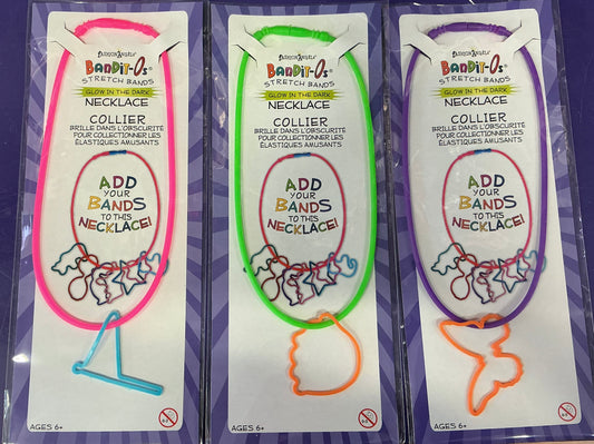 BanditOs Stretch bands Glow Dark Necklace