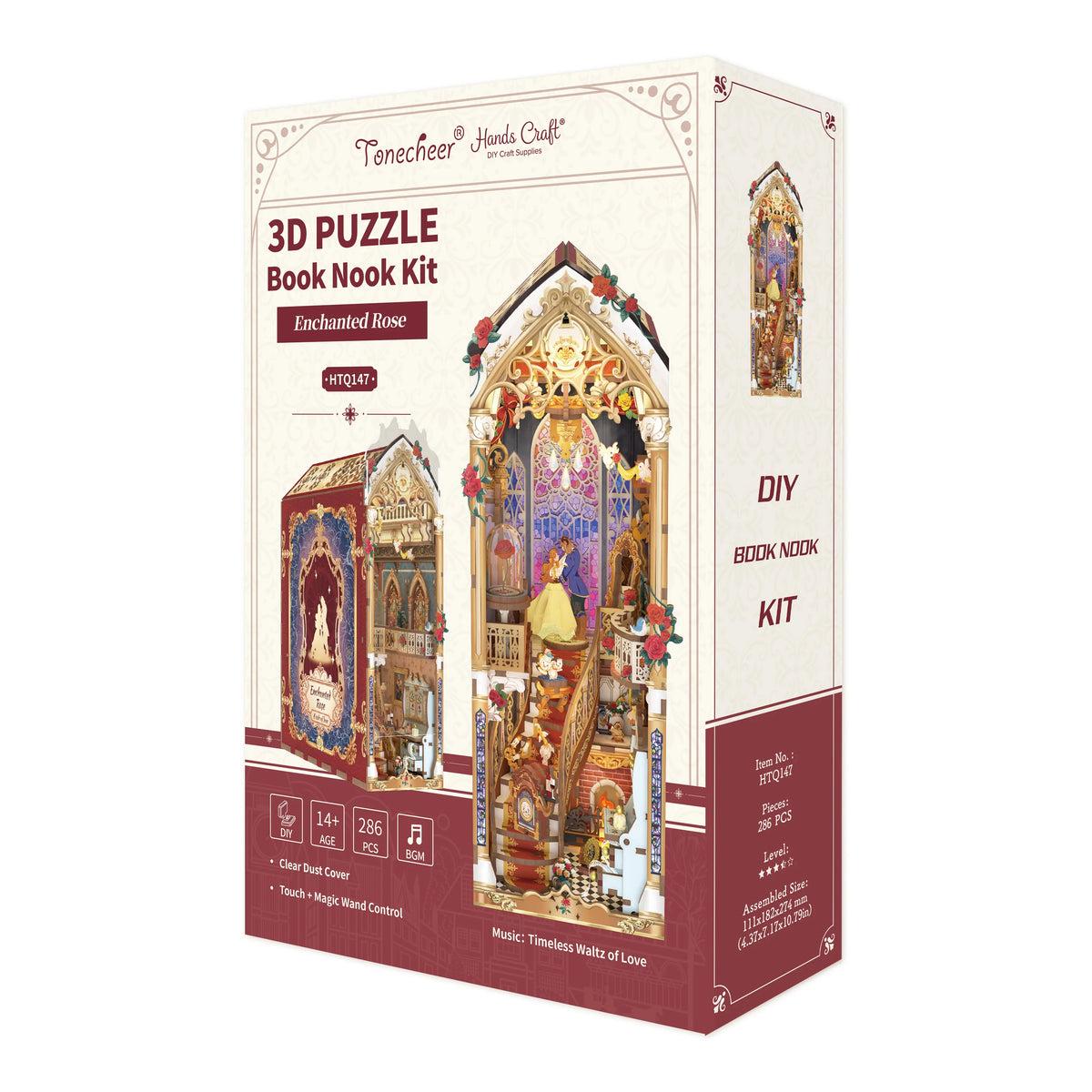 Wooden Puzzle Enchanted Rose