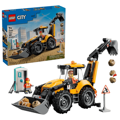 LEGO Yellow Backhoe Loader