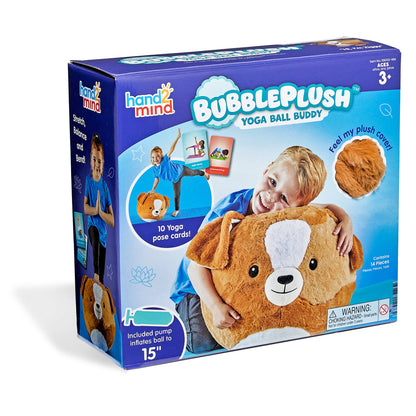 Bubble Plush Yoga Ball Buddy Puppy
