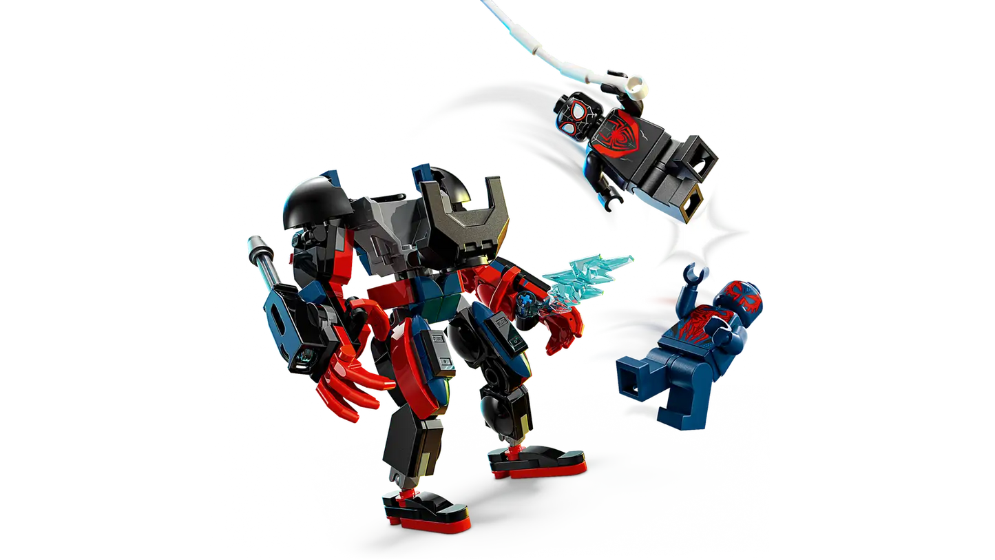 Miles Morales Mech Vs Spiderman