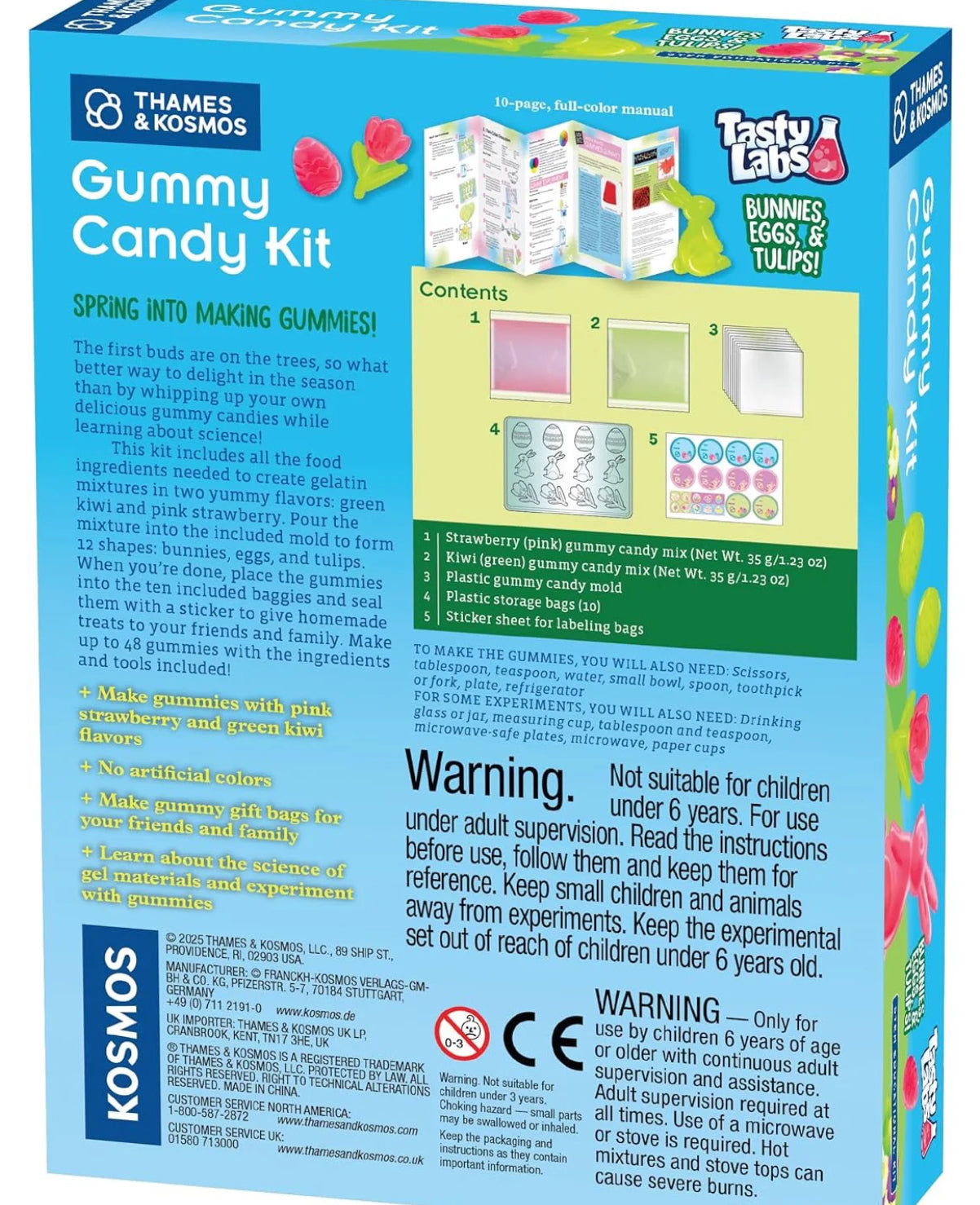 Gummy Candy Kit Bunnies Eggs and Tulips