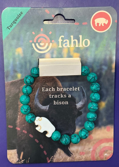 Fahlo Bracelet Bison Roam Turquoise