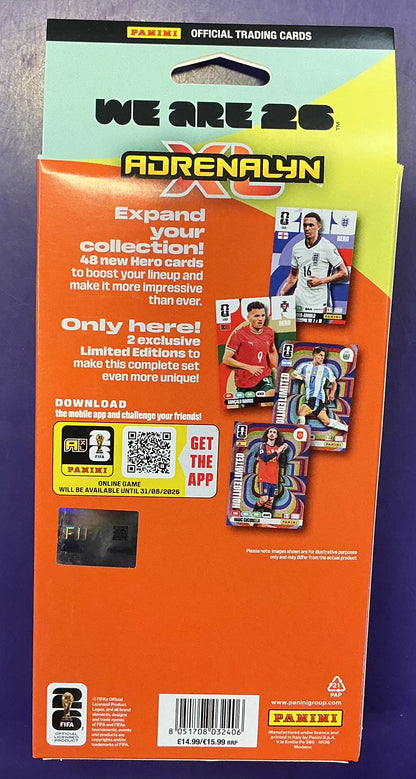 World Cup Stickers Adrenalyn XL Upgrade (50 Cards with 2 limited Edit. cards)