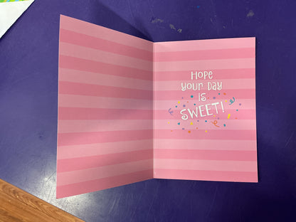 Birthday Card Cotton Candy