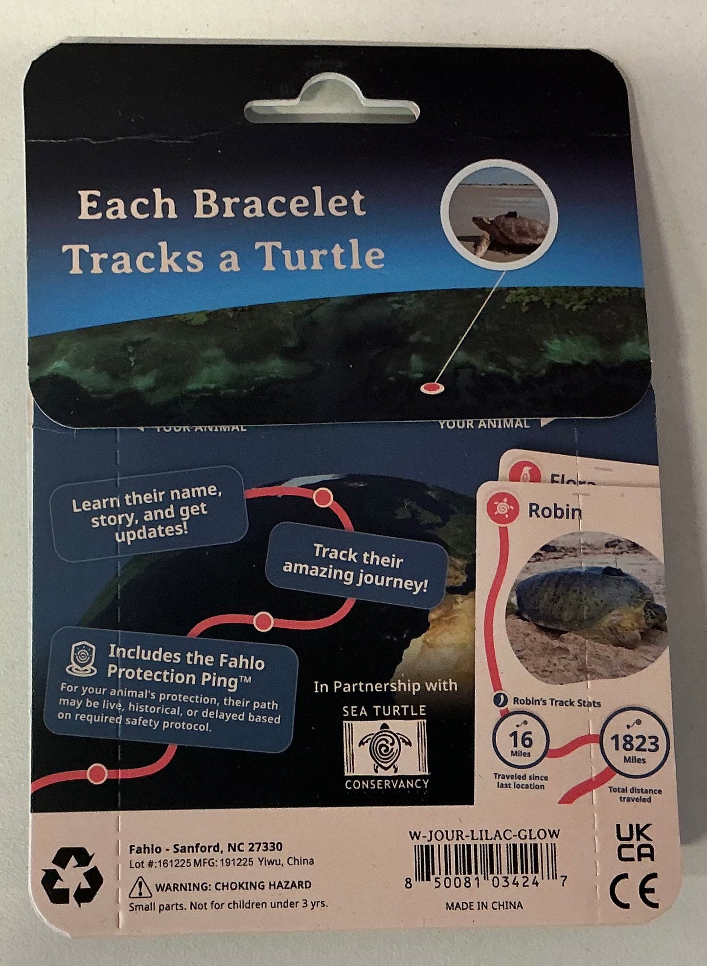 GLOW Fahlo Bracelet Turtle Journey Lilac