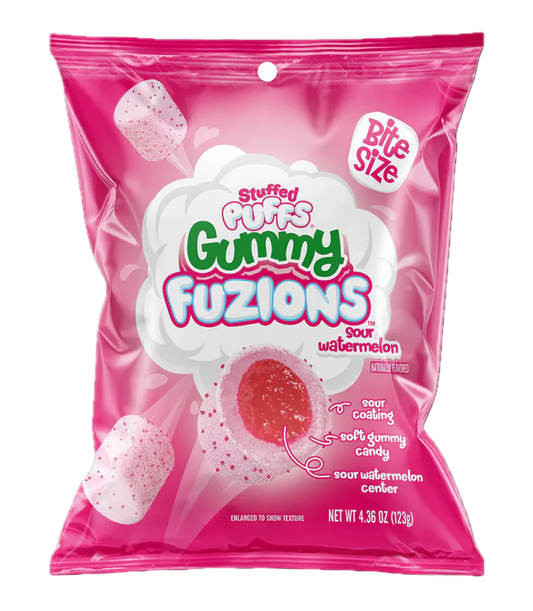 Stuffed Puffs Gummy Fuzions Sour Watermelon