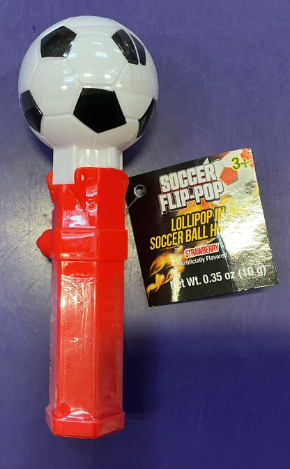 Soccer Ball Lollipop Flip Pop