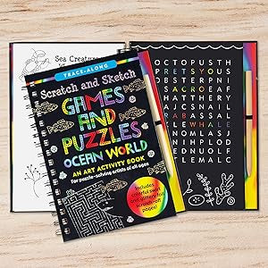 Scratch & Sketch Games N Puzzle Ocean World