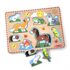 Pets Wooden Sound Puzzle