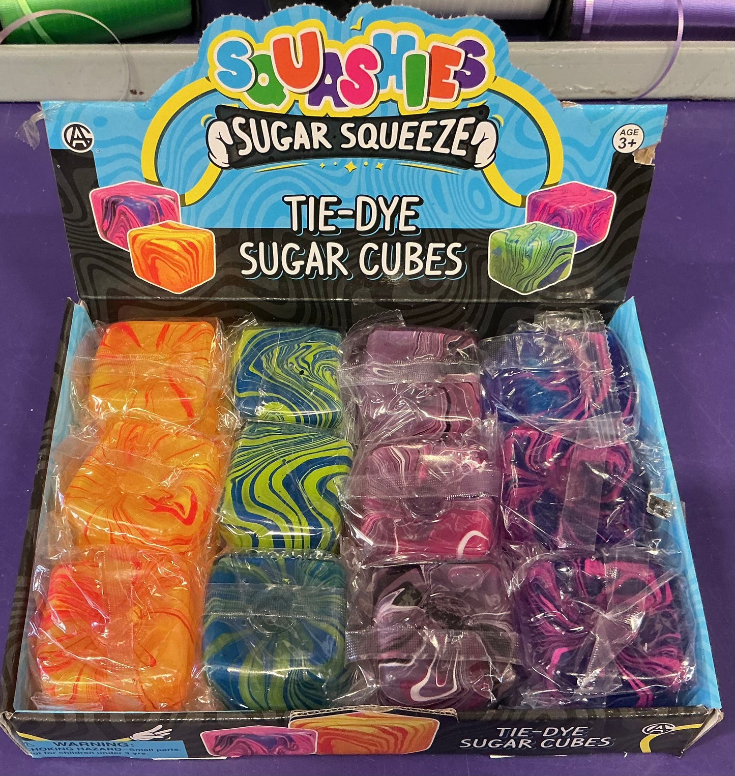 Squeeze Sugar Tie Dye Cube