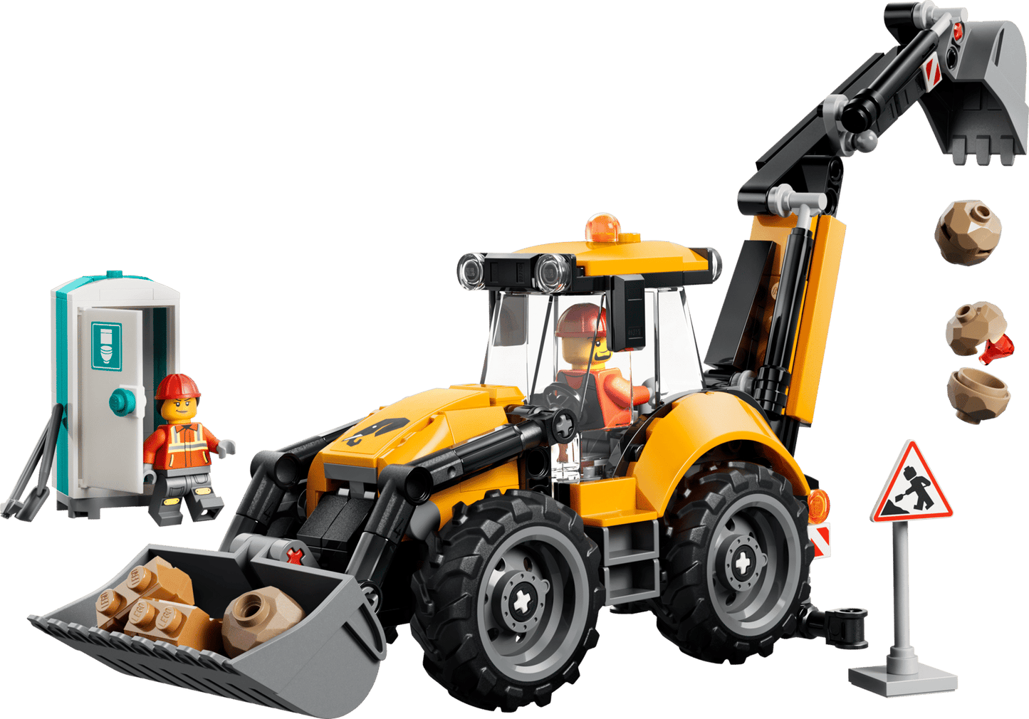 LEGO Yellow Backhoe Loader