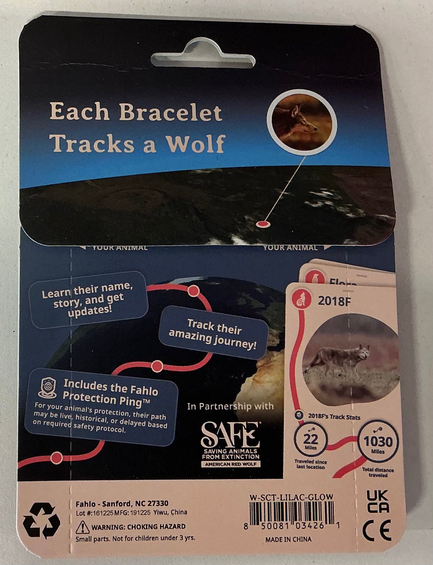 GLOW Fahlo Bracelet Wolf Scout Lilac