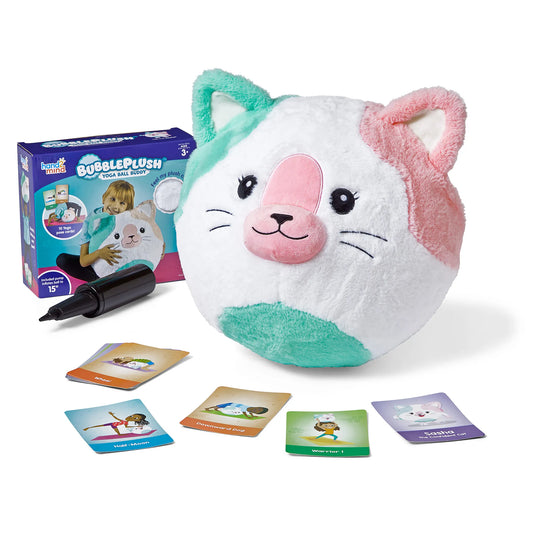Bubble Plush Yoga Ball Buddy Cat