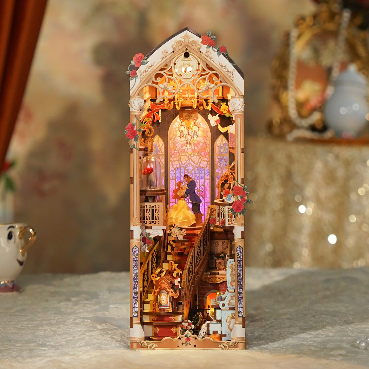 Wooden Puzzle Enchanted Rose