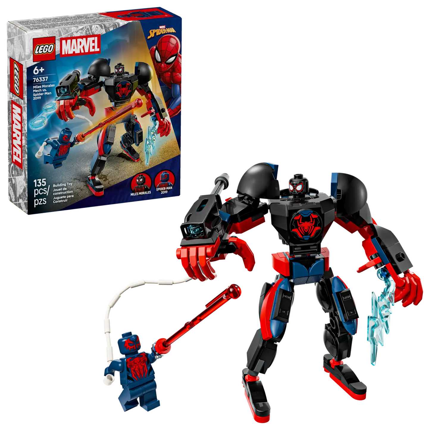 Miles Morales Mech Vs Spiderman