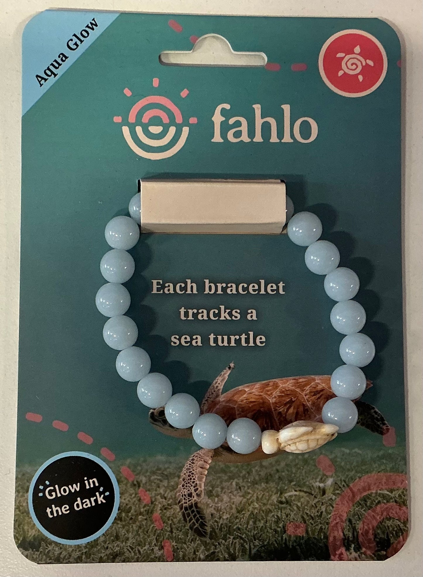 GLOW Fahlo Bracelet Turtle Journey Aqua
