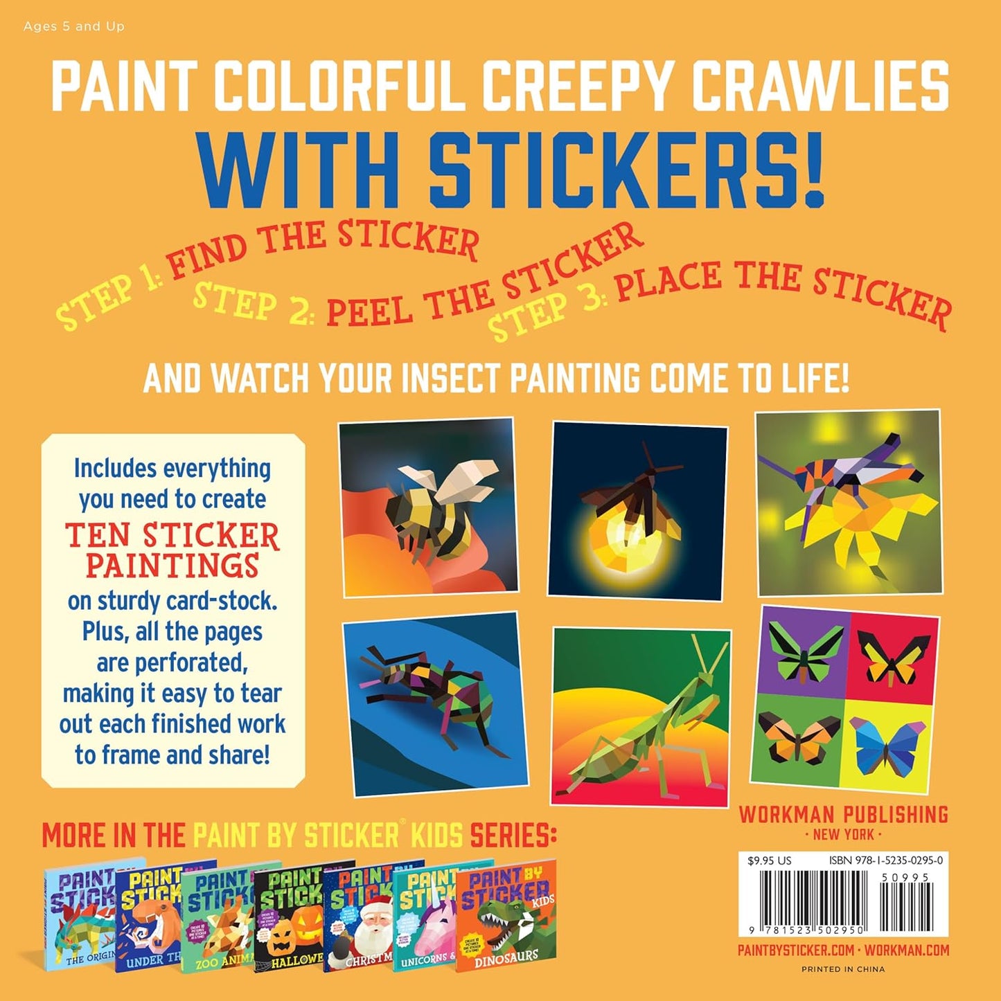 Paint by Sticker Kids Bugs