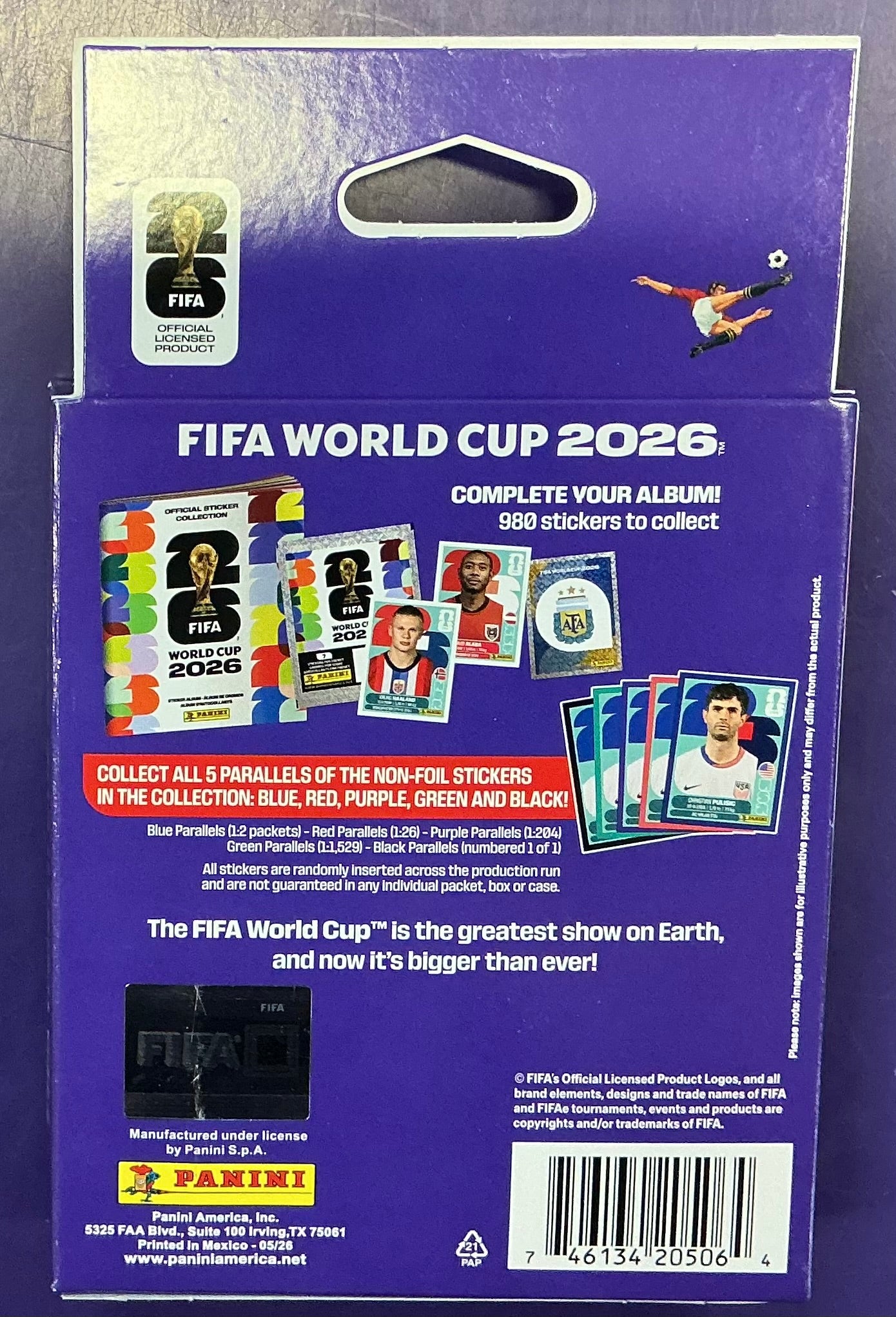 World Cup Stickers mega Blaster Box (10 packs of stickers=70!)