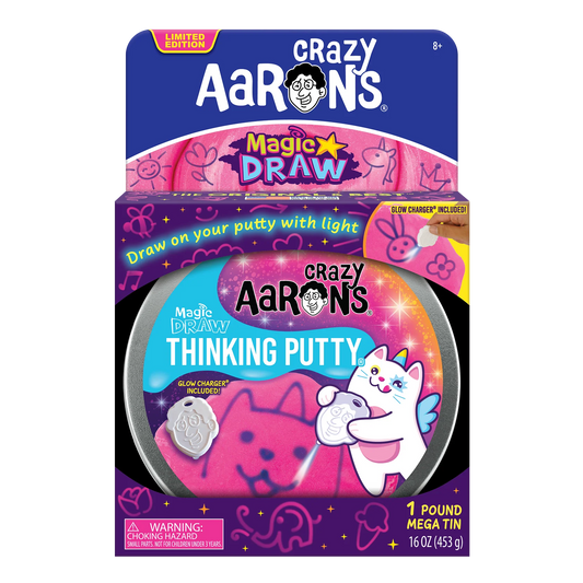 Crazy Aarons Mega Magic Draw 1 Pound Thinking Putty Tin