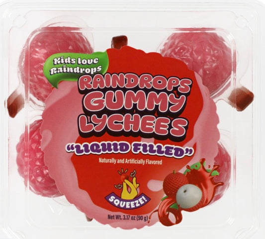 Raindrops Gummy Liquid filled Lychees