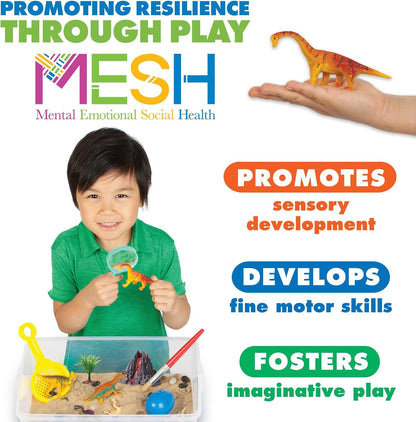 Sensory Bin Dinosaur Dig