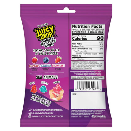 Juicy Drop Gummy Mystery Cube Wild Berry