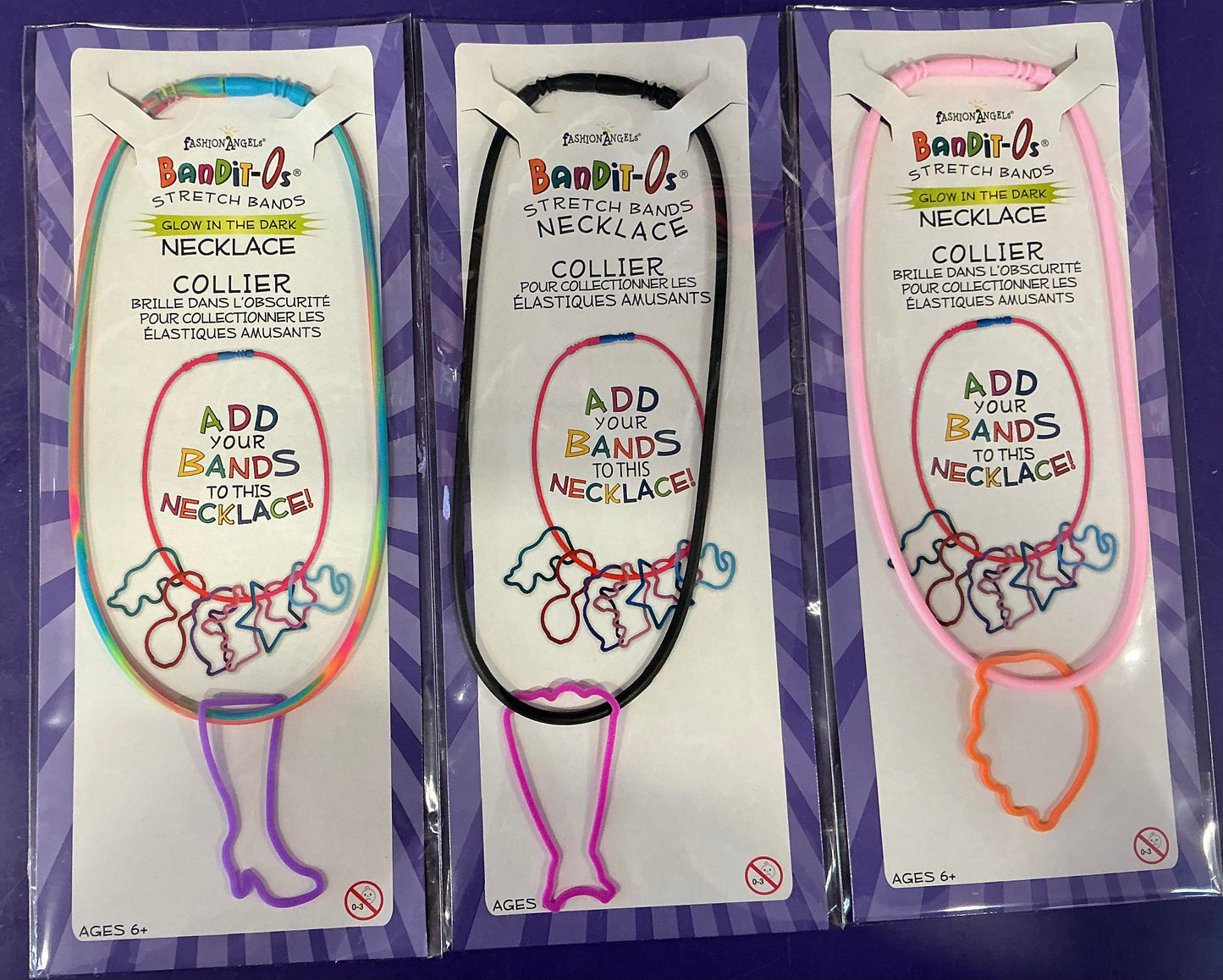 BanditOs Stretch bands Glow Dark Necklace