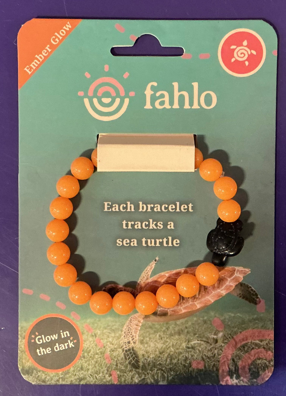 Fahlo Ember Glow in The Dark Halloween Turtle