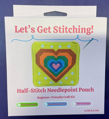 Lets Get Stitching Heart Needlepoint Kit