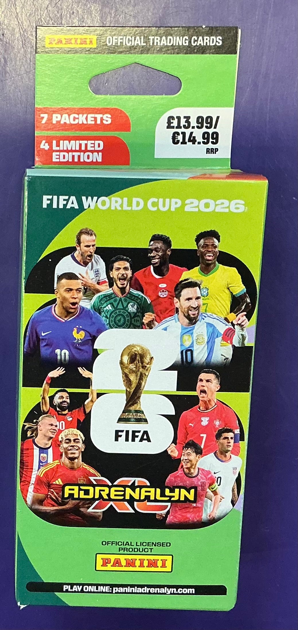 World Cup Stickers Adrenalyn XL Eco Blaster (60 cards with 4 Limited Edition Cards)