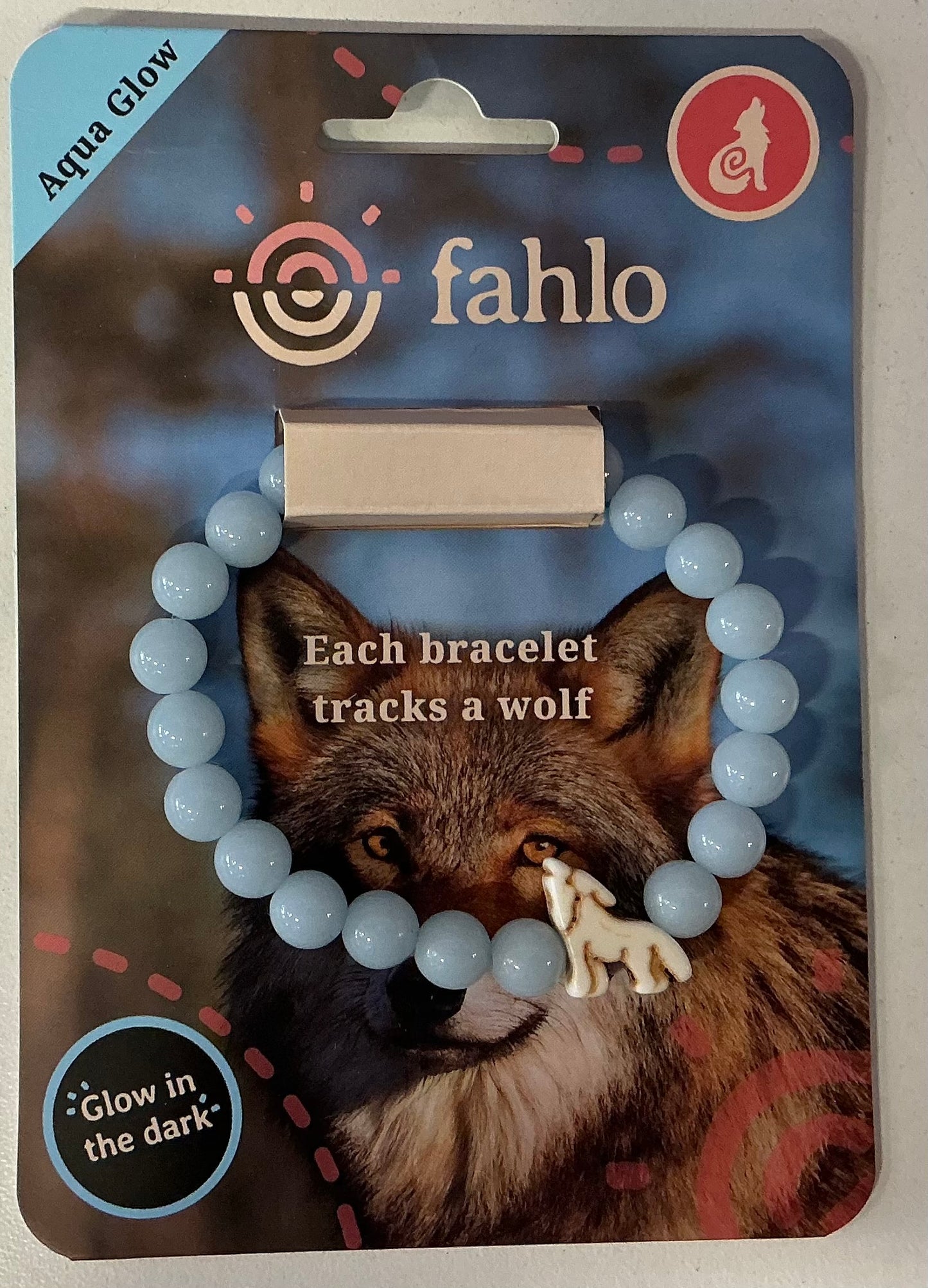 GLOW Fahlo Bracelet Wolf Scout Aqua