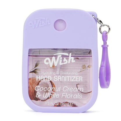 Coconut Cream and White Florals Hydrating and Moisturizing Wish Hand Sanitizer Spray