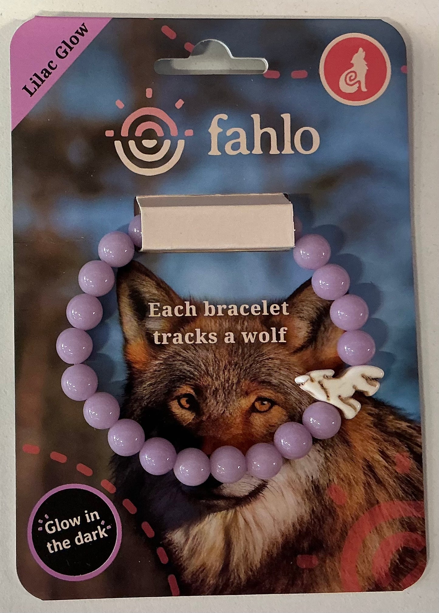 GLOW Fahlo Bracelet Wolf Scout Lilac