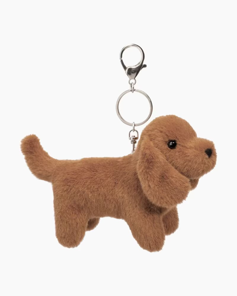 Plush keychain bag charm daschund dog