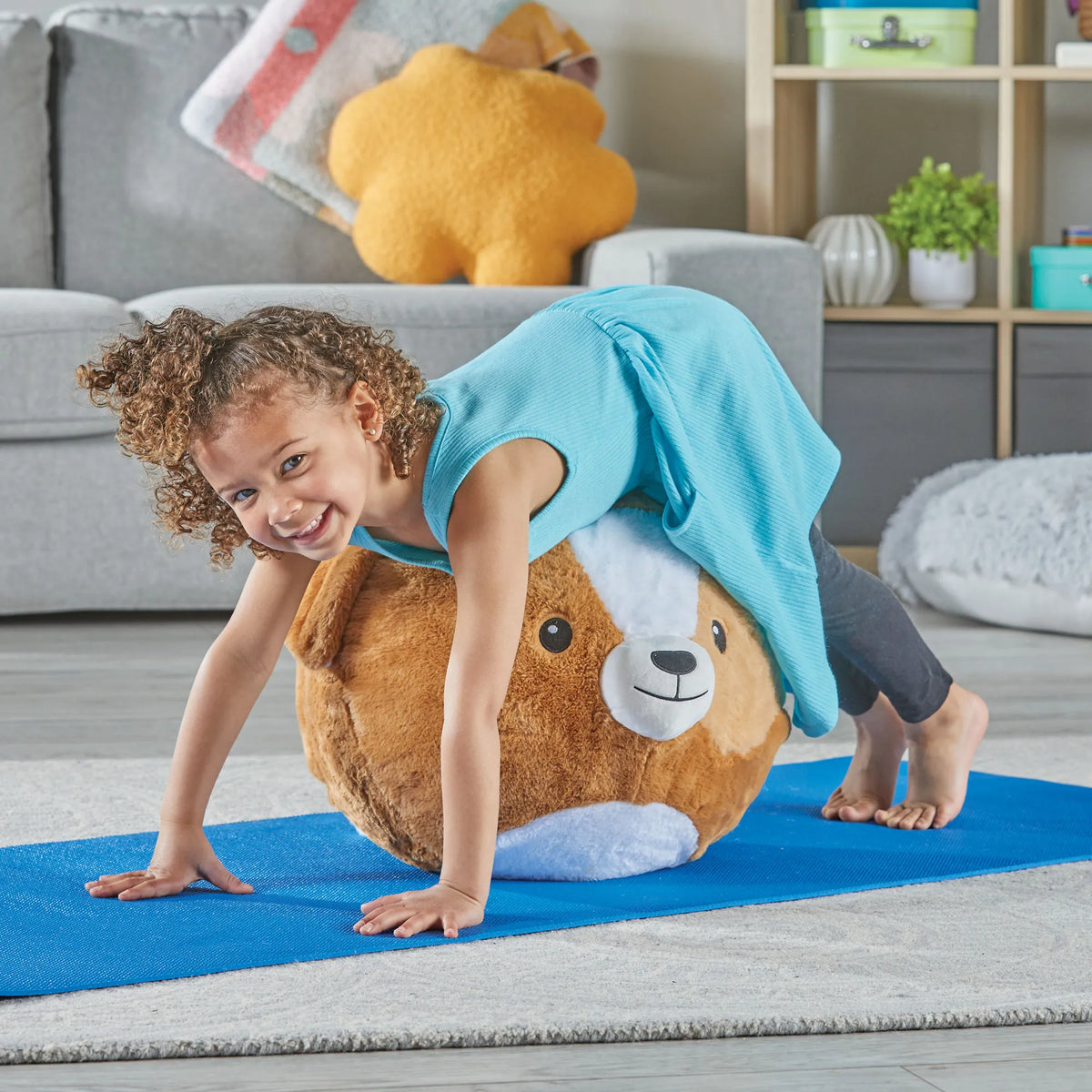 Bubble Plush Yoga Ball Buddy Puppy